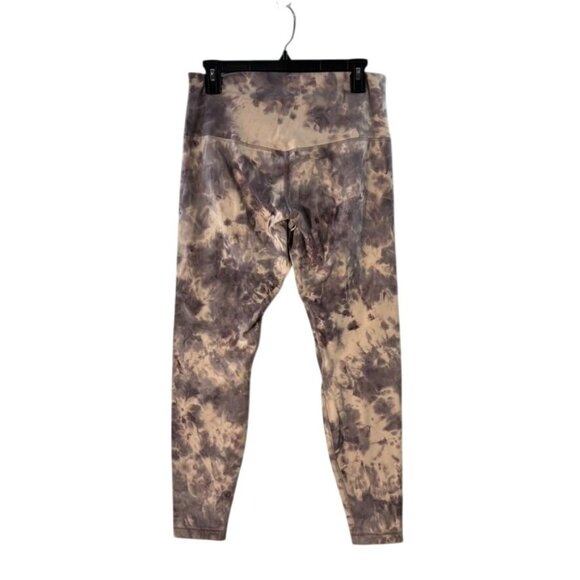 Lululemon Womens High-Waisted Tie-Dye Leggings Size 12 Stretchy Comfort Activewe - Picture 3 of 7